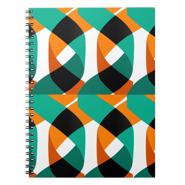 Cuaderno Fondo de escritorio retro: Diseño de época (Frente)