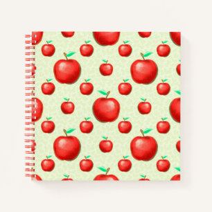 Cuaderno Fondo de Honeycomb del patrón de manzanas elegante