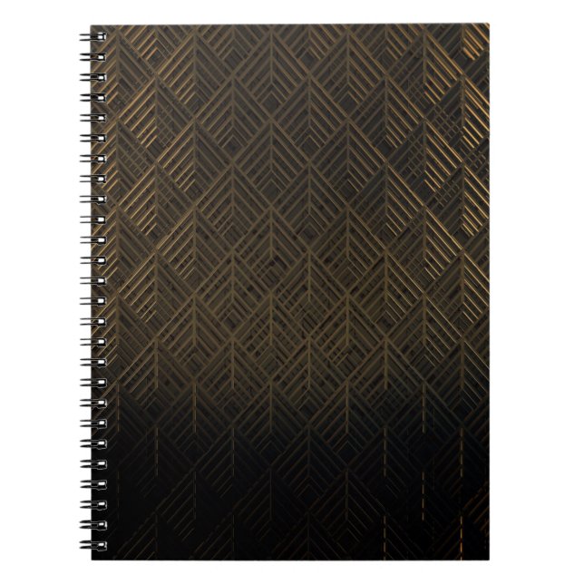 Cuaderno Fondo de Ilustracion 3D Art Deco (Frente)