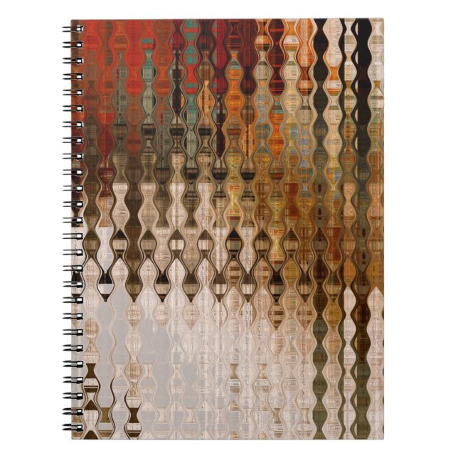 Cuaderno fondo de intersección geométrica abstracta (Frente)