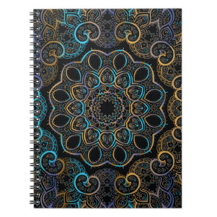 Cuaderno Fondo de la cosecha del ilustracion. Mandala. d In