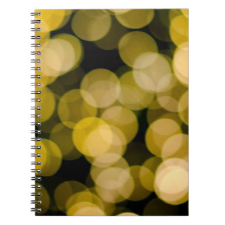 Cuaderno Fondo de la luz nocturna desenfocado. Resumen de c