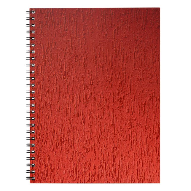 Cuaderno Fondo de la pared de textura roja (Frente)
