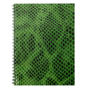 Cuaderno Fondo de la piel de serpiente exótica