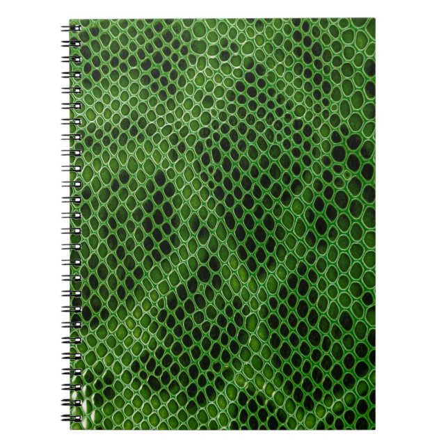 Cuaderno Fondo de la piel de serpiente exótica (Frente)