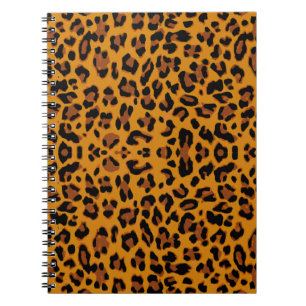 Cuaderno Fondo de la piel del leopardo del patrón