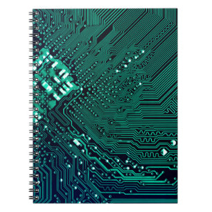 Cuaderno Fondo de la placa de circuitos electrónicos, abstr