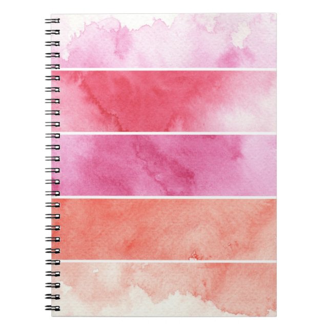 Cuaderno fondo de las banderas de la acuarela para su (Frente)