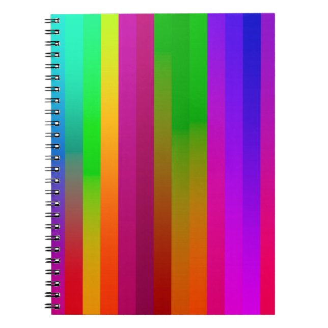Cuaderno fondo de líneas verticales paralelas simples. abst (Frente)