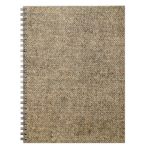 Cuaderno Fondo de lino natural, bagaje, beige