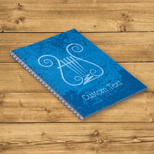 Cuaderno Fondo de lira azul (Subido por el creador)