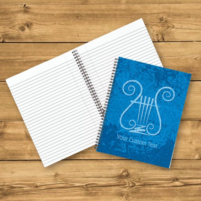 Cuaderno Fondo de lira azul (Subido por el creador)