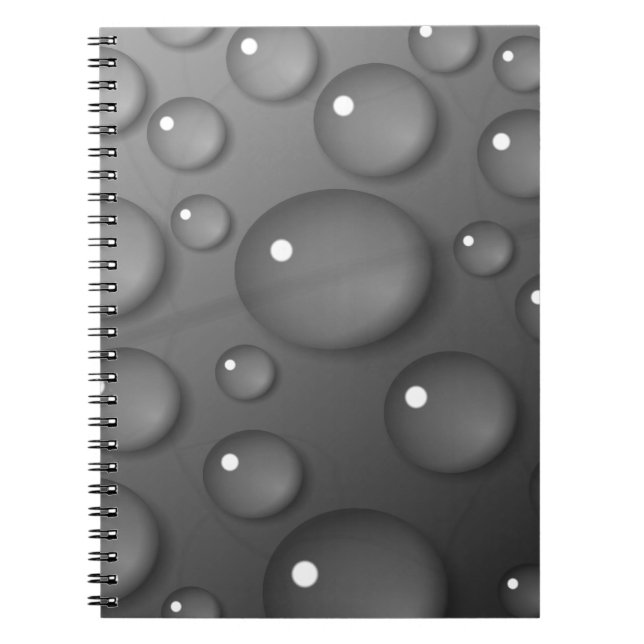 Cuaderno Fondo de lluvia gris (Frente)