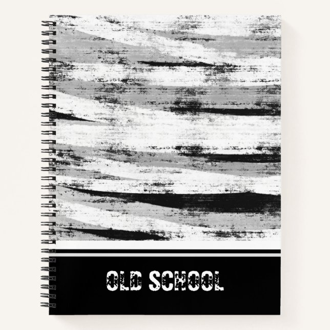 Cuaderno Fondo de madera vieja gris (Anverso)