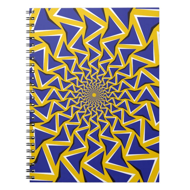 Cuaderno Fondo de mapa de bits con ilusión de movimiento óp (Frente)