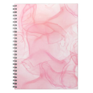 Cuaderno Fondo de mármol rosa, fondo de arte fluido