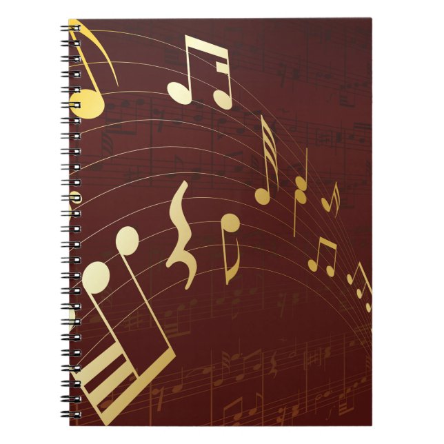 Cuaderno Fondo de notas musicales (Frente)