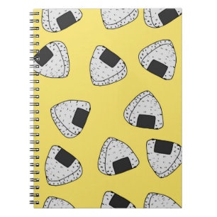 Cuaderno Fondo de Onigiri (bola de arroz japonesa). Sin inc