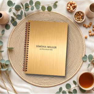Cuaderno Fondo de Oro de Lujo