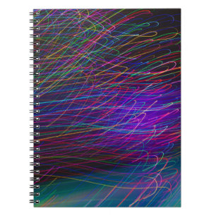 Cuaderno Fondo de pantalla de líneas rojas y verdes