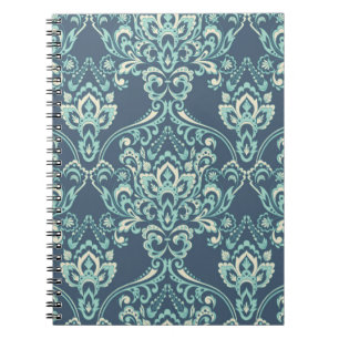 Cuaderno fondo de pantalla floral vintage. Flor barroca cl