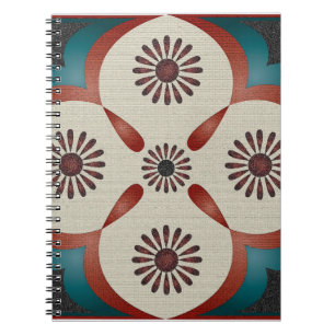 Cuaderno fondo de patrón de ilustracion ornamental abstract