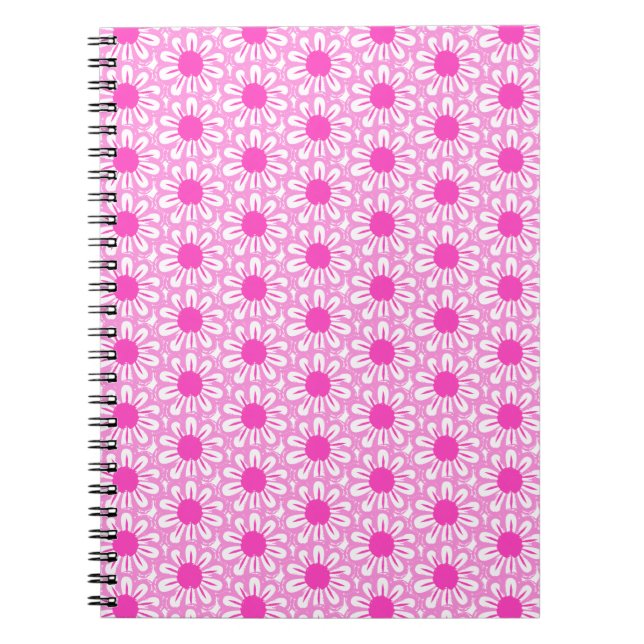 Cuaderno Fondo de patrón floral corto (Frente)