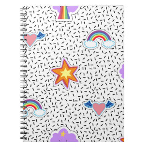 Cuaderno Fondo de patrón sin inconvenientes con la barra de