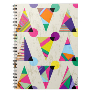 Cuaderno fondo de patrón triangular sin fisuras, hipster re
