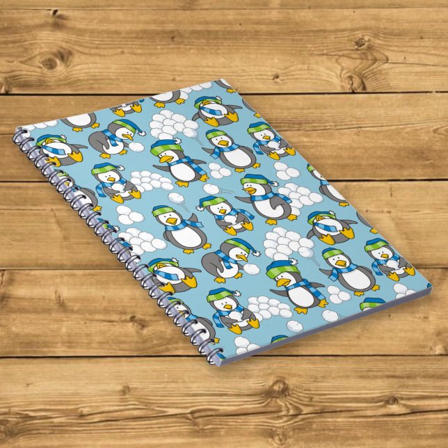 Cuaderno Fondo de pequeños pingüinos (Subido por el creador)
