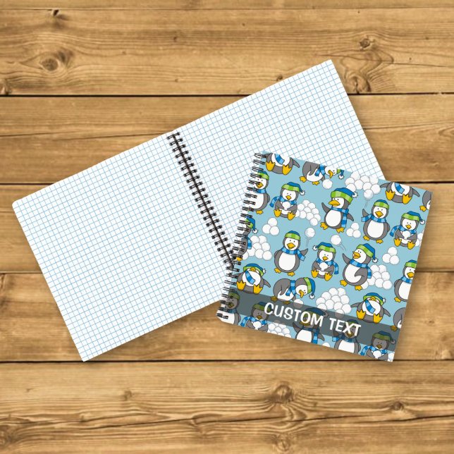 Cuaderno Fondo de pequeños pingüinos (Subido por el creador)