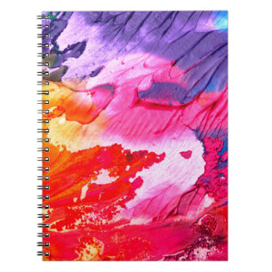 Cuaderno Fondo de pintura colorida