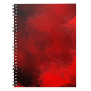 Cuaderno Fondo de pintura de textura rojo