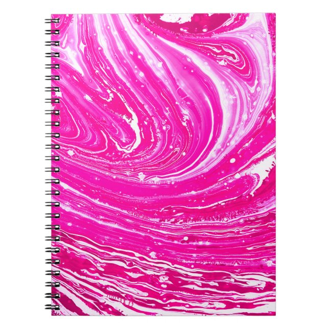 Cuaderno Fondo de pintura rosa mezclado (Frente)