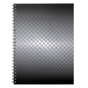Cuaderno Fondo de plato de diamantes negro a brillante