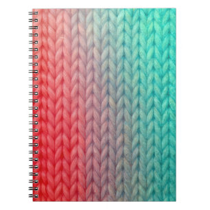 Cuaderno Fondo de punto tejido en colores gradientes