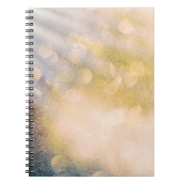 Cuaderno fondo de textura de bokeh de luz de Ray (Frente)