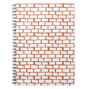 Cuaderno fondo de textura de ladrillo