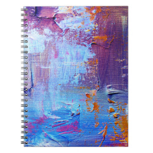 Cuaderno Fondo de textura de lienzo: Aceite abstracto