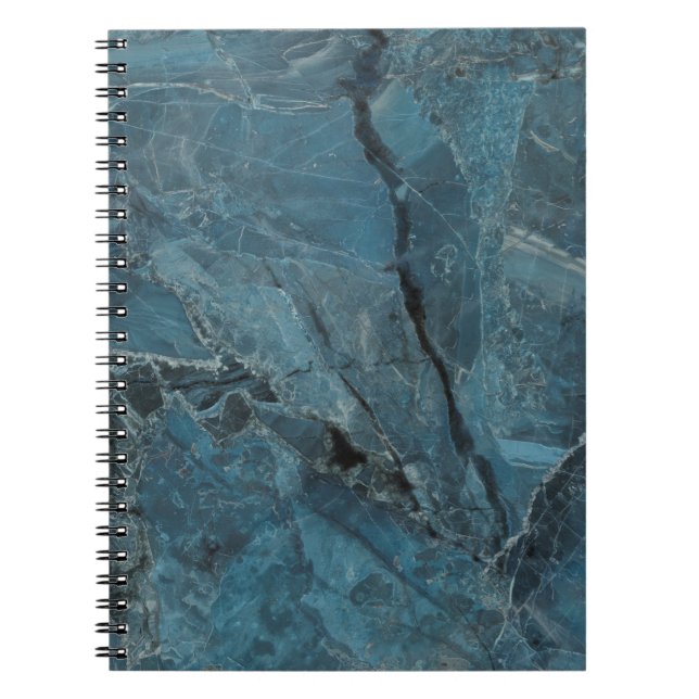 Cuaderno fondo de textura de mármol azul, marbel italiano c (Frente)
