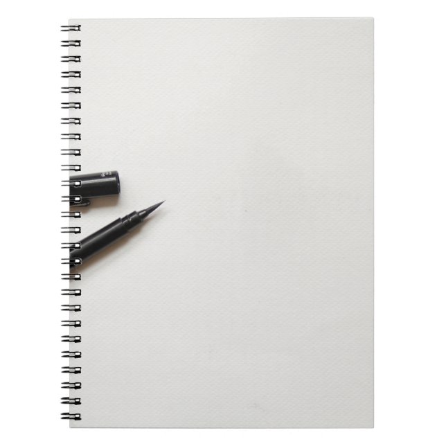 Cuaderno Fondo de textura de papel blanco (Frente)