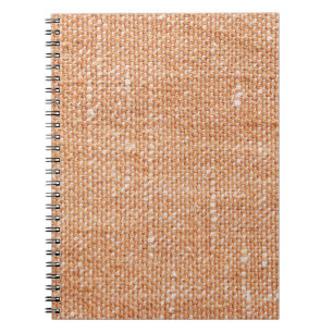 Cuaderno Fondo de textura de tela de lino marrón
