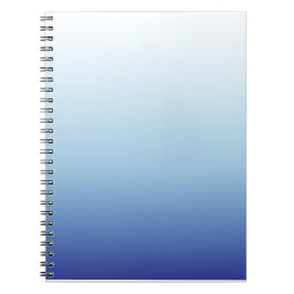 Cuaderno Fondo degradado azul minimalista