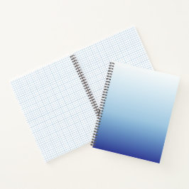 Cuaderno Fondo degradado azul minimalista