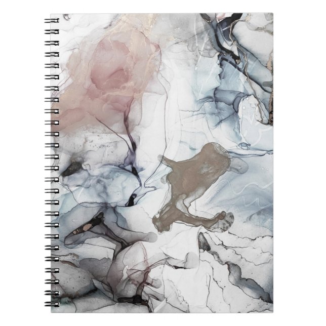 Cuaderno Fondo del Alcohol. Manchas grises y negras. Ice Ba (Frente)