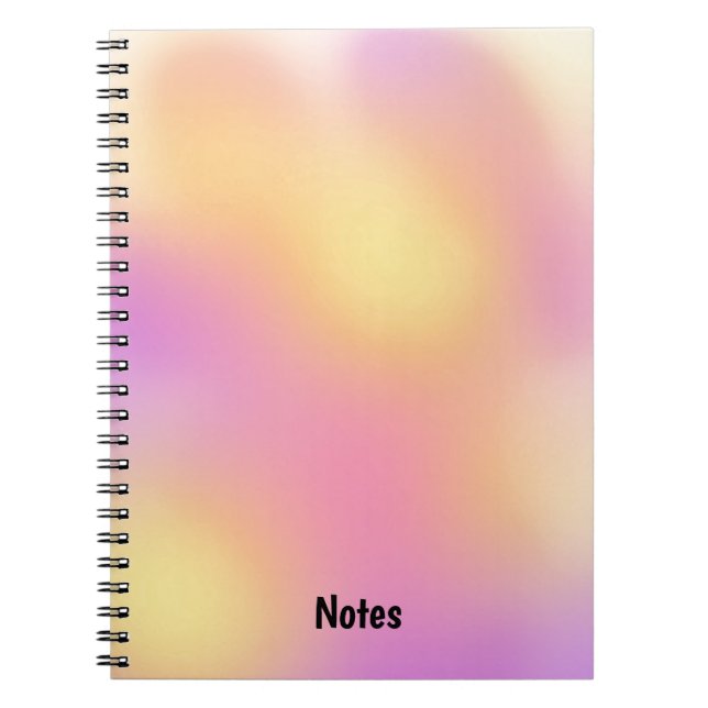 Cuaderno Fondo del atardecer abstracto moderno (Frente)