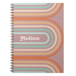 Cuaderno Fondo del Boho Bohemie Pastel Arcoiris Mauve