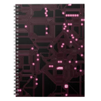 fondo del circuito del microchip rosa, 3d,ab