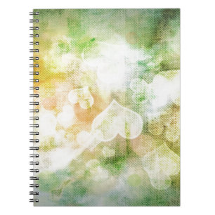 Cuaderno Fondo del corazón colorido