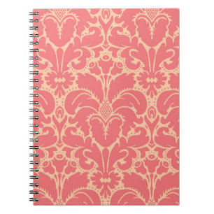 Cuaderno Fondo del damasco de estilo barroco
